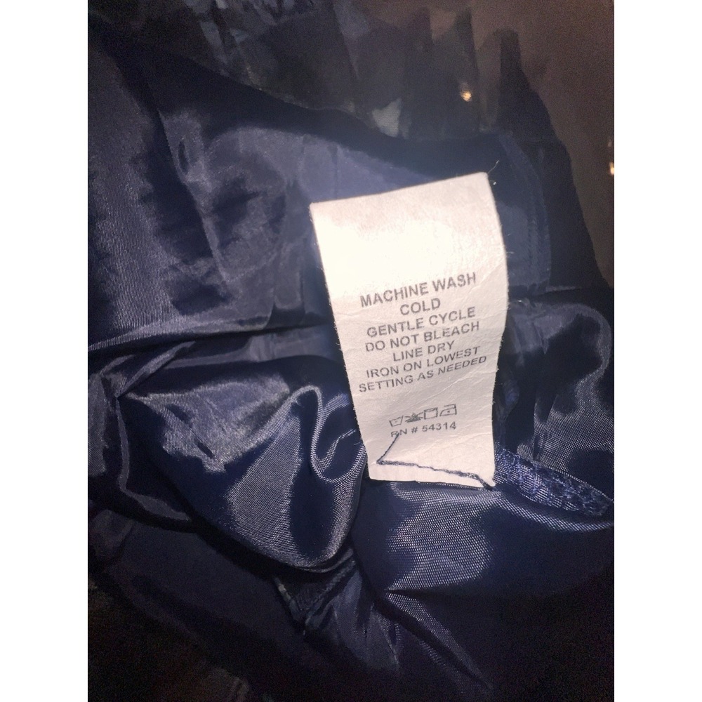 Windsor Satin Blue Floral Print Cocktail Party Dress Sz 5/6 - Picture 8 of 9